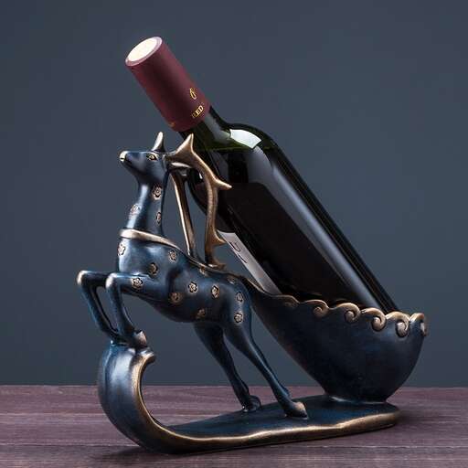 wine bottle in the shape of a horse