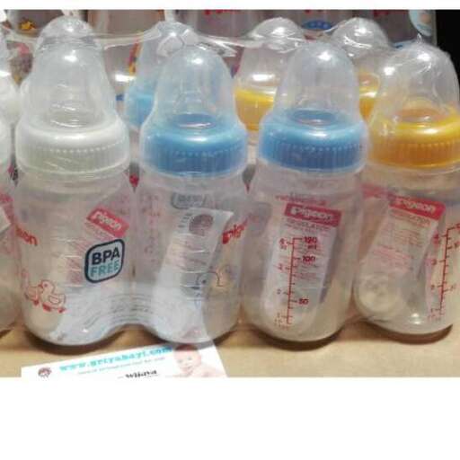 baby bottle in plastic bottles