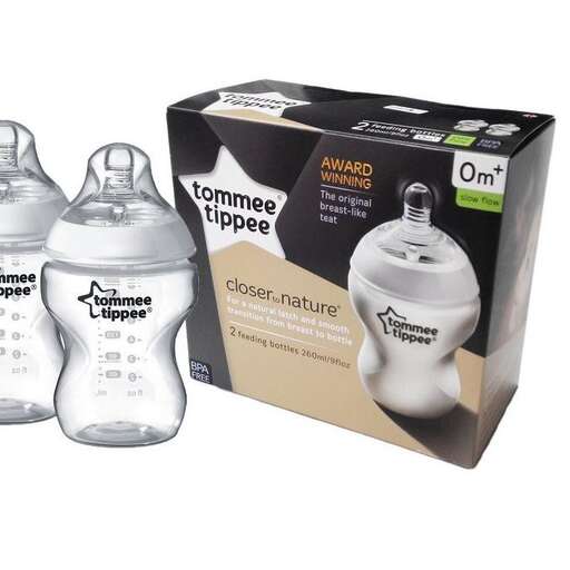 a bottle of baby bottle and bottle of baby's diaper.