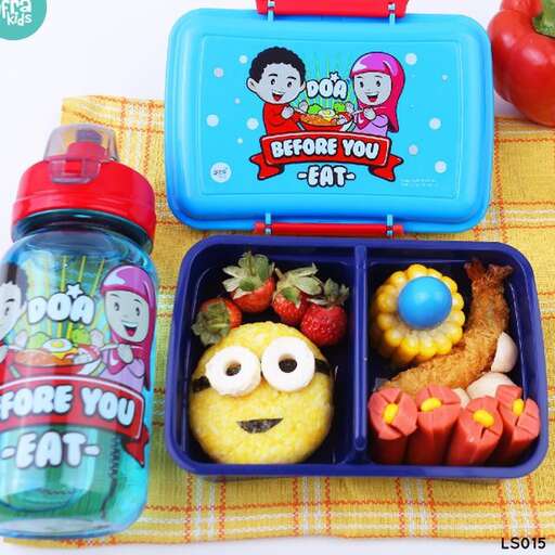 a lunch box with a picture of a cartoon character