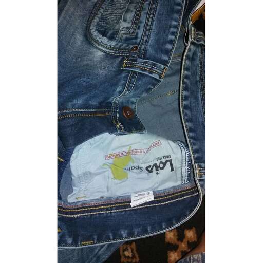 garment with a water bottle