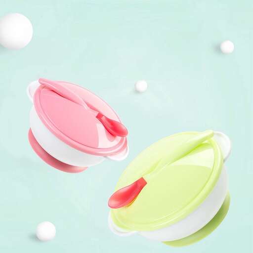 pink and green plastic containers with a lid