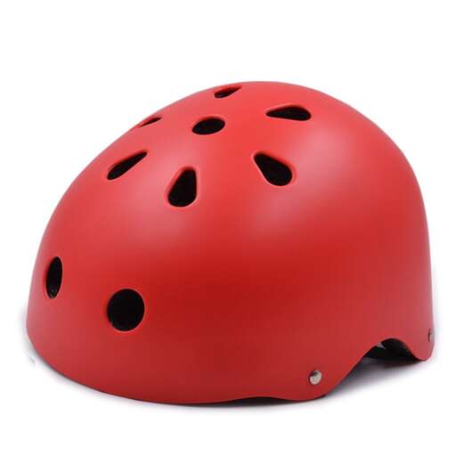 a red helmet isolated on a white background