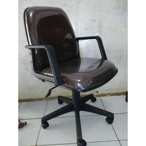 a chair with a plastic seat and back.