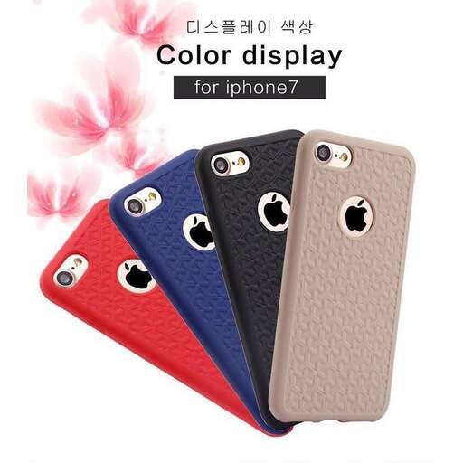 a colorful case with a red and blue case.