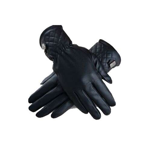 a pair of black gloves