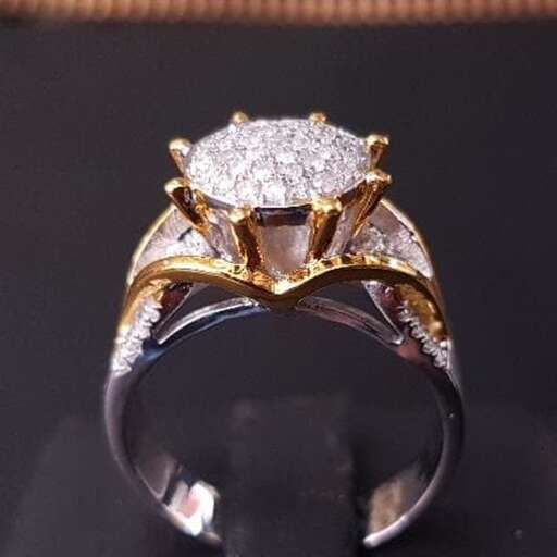 a diamond ring with a diamond