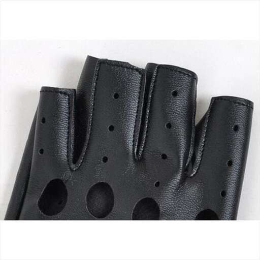 a pair of leather gloves