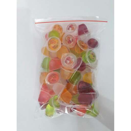 a plastic bag full of candy