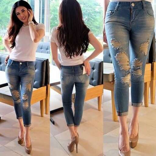 i love the cut of the jeans.