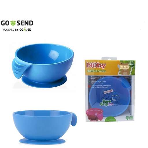 a blue bowl and a bowl are displayed on a white background.