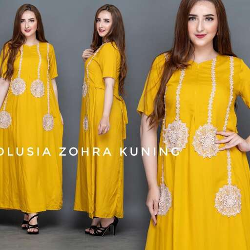 person in a yellow dress