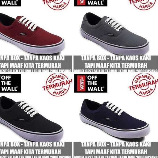 the shoes are available in black and red.