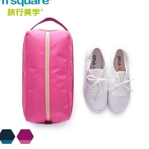 a pink backpack with a pink bag.