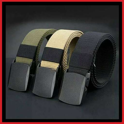 leather belt with a wide band