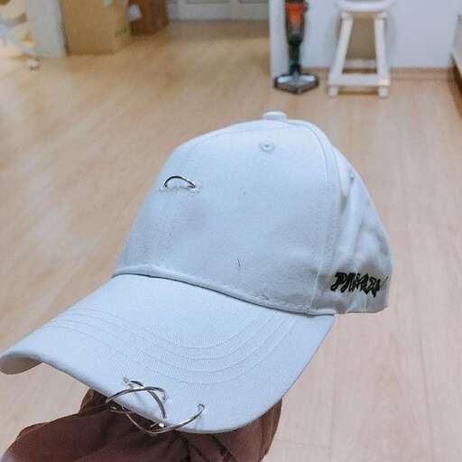 a baseball cap with a baseball cap on it.