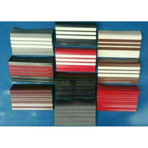 a stack of paper in a row