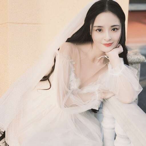 a girl in a white dress