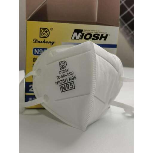 the helmet is made from a plastic bag.