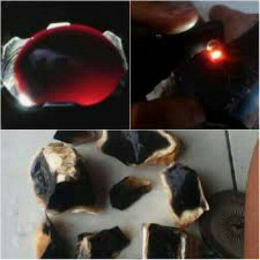 a photo of a glass ball with a light inside