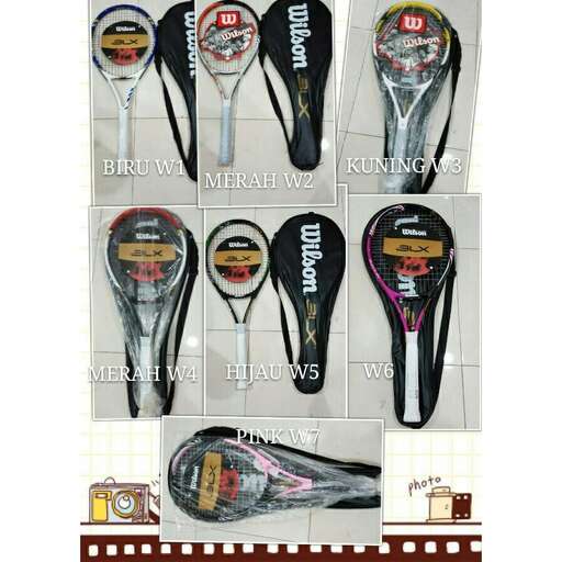 a set of different items for a tennis player.