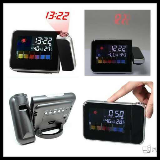 a digital clock with a digital display showing the time.