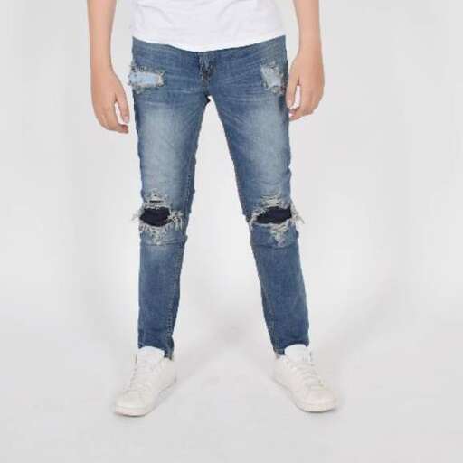 jeans with a cut out