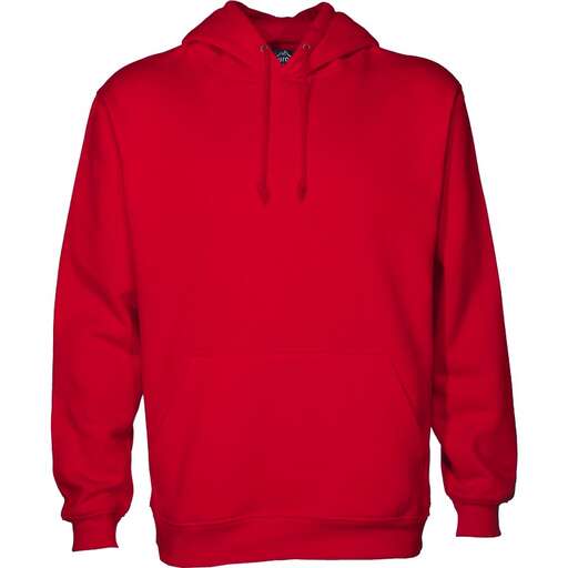 red hoodie with a hoodie