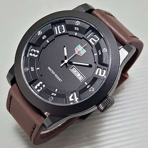 the watch is made of leather and is a very simple design that can be used to make a watch.