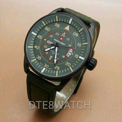 watch with a black dial