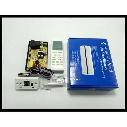 a blue box with a battery and a blue box.
