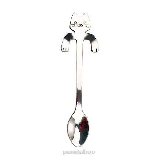 a cat spoon with a spoon
