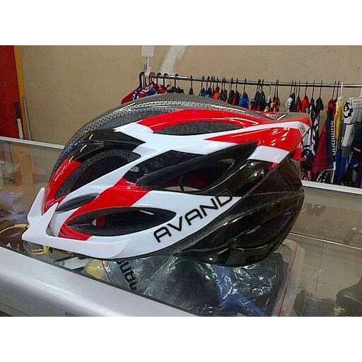 a helmet for sale in a shop