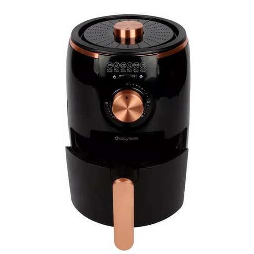this is a small, black, and silver blender that is made of solid brass.