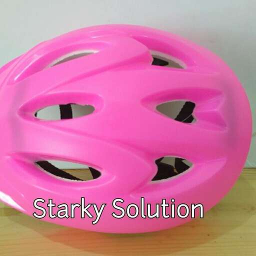 the helmet is a bicycle with a protective case.