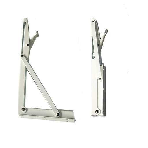 the pair of hinges are made from metal.