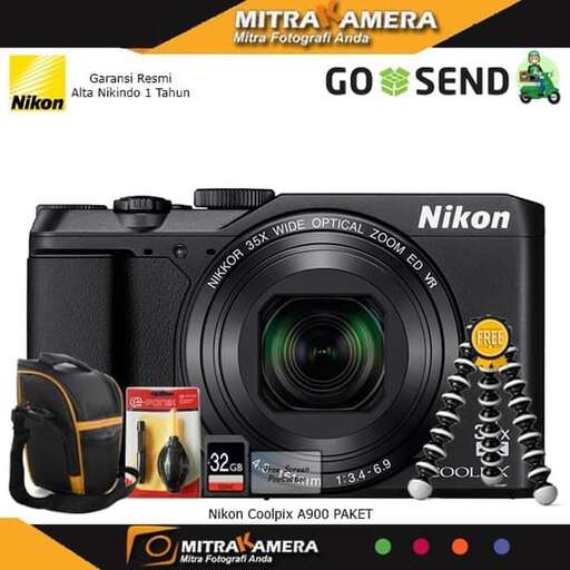 digital camera in yellow, green and red