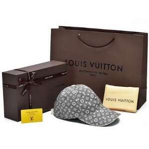 a box with a hat and a note on it.