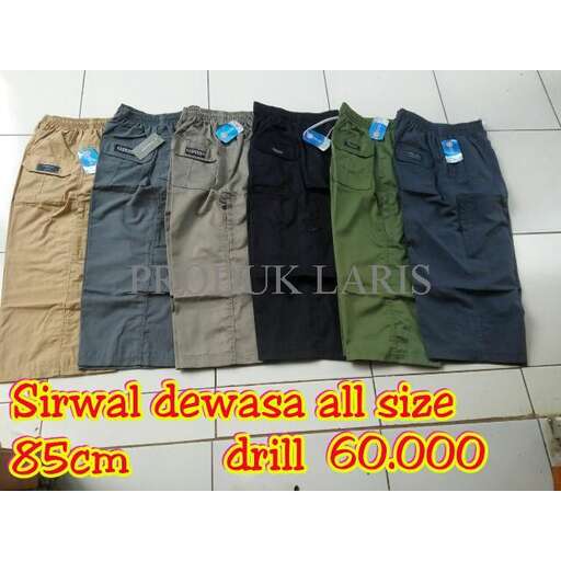 all sizes of pants in different colors