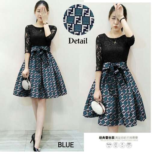 the dress is a very popular pattern.