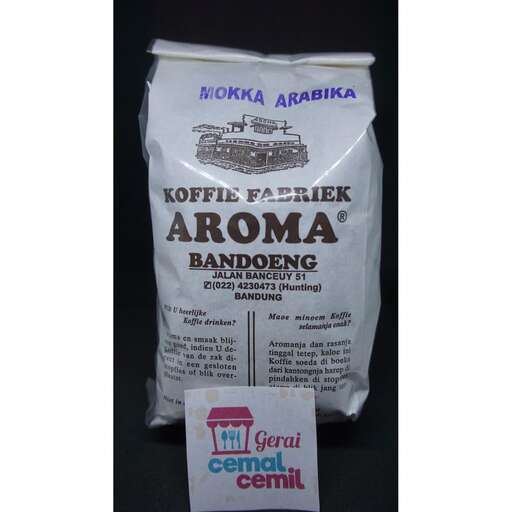 a bag of coffee with a label on it.