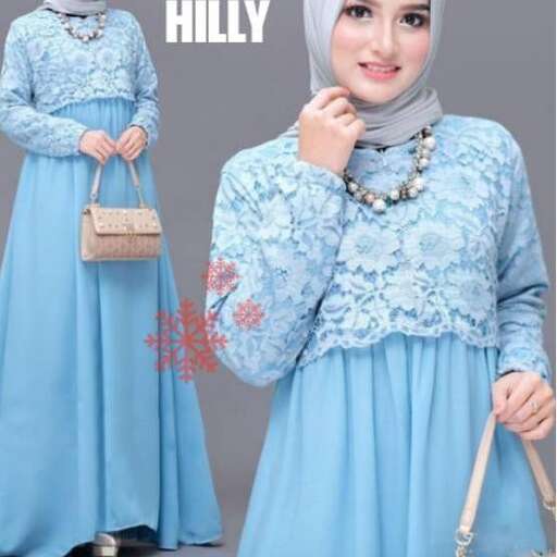 person in a blue dress