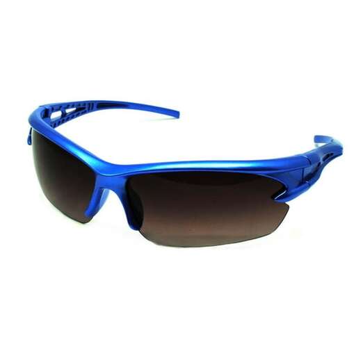 sunglasses with a blue frame