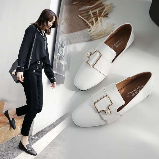 the shoes are made of leather and are made from % cotton.