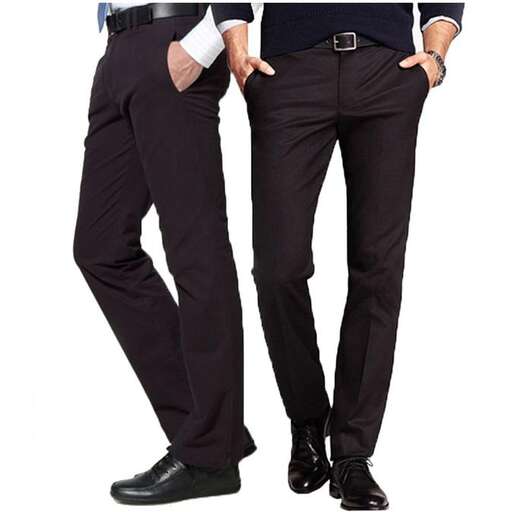 a pair of black trousers