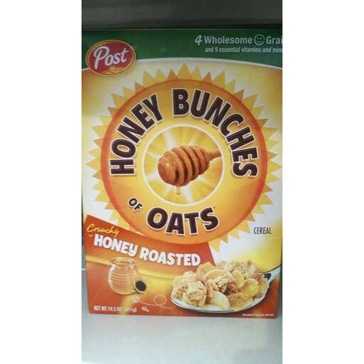 a box of cereals from the store.