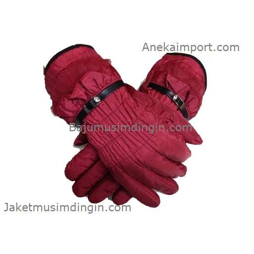 gloves in red and black
