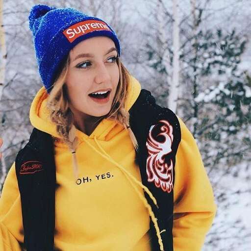 person in the snow.