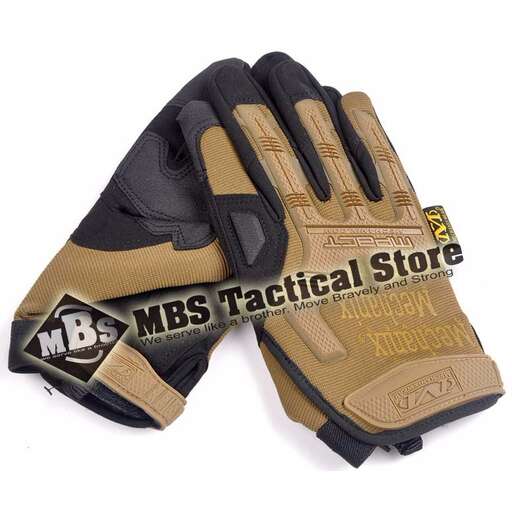 a pair of gloves with the word