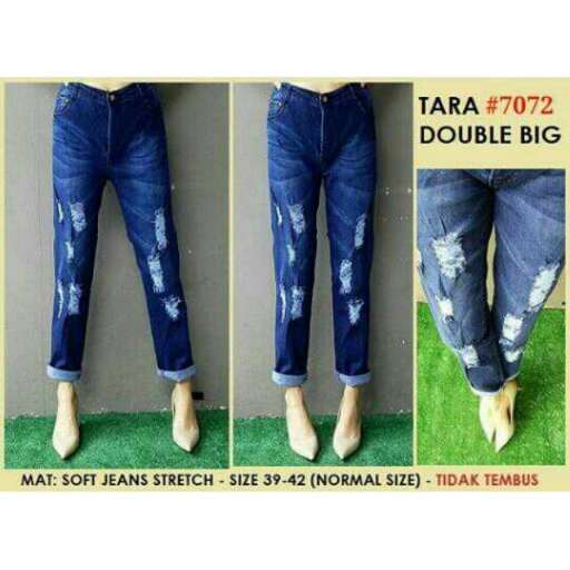 jeans with a floral pattern
